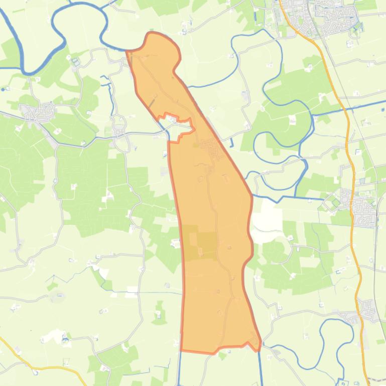 Kaart van de woonplaats Garnwerd.