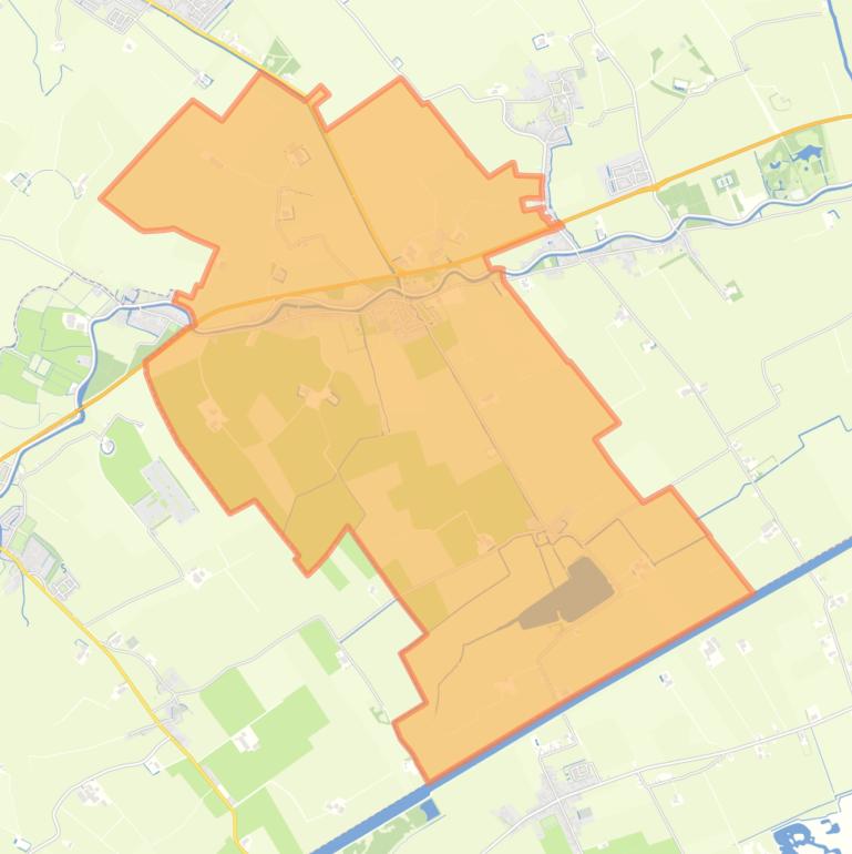 Kaart van de woonplaats Garrelsweer.