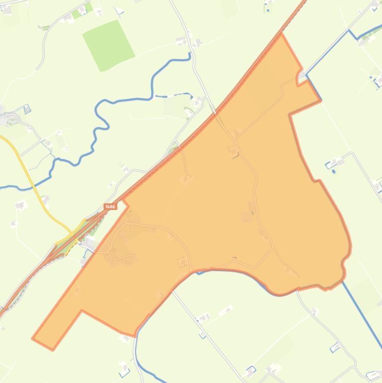 Kaart van de woonplaats Garsthuizen.