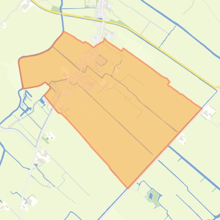 Kaart van de woonplaats Gauw.