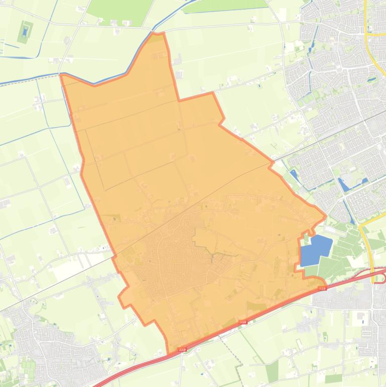 Kaart van de woonplaats Geffen.