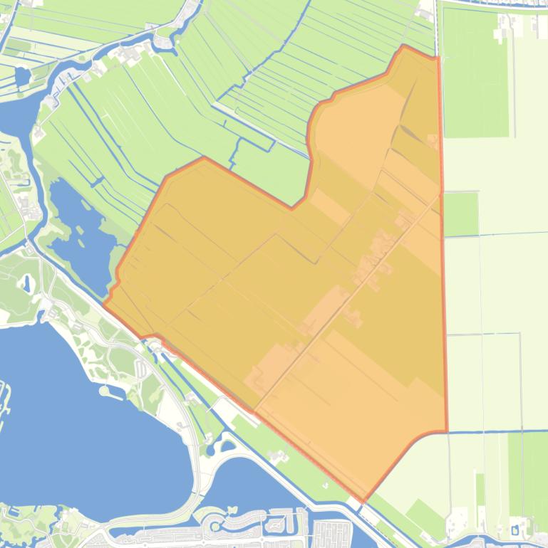 Kaart van de woonplaats Gelderswoude.