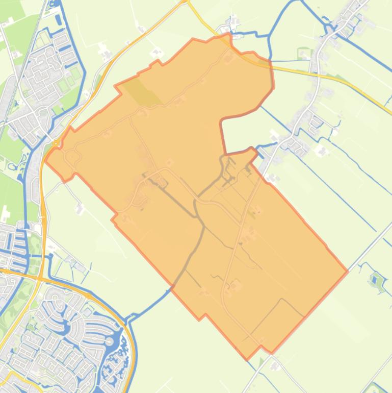 Kaart van de woonplaats Goënga.