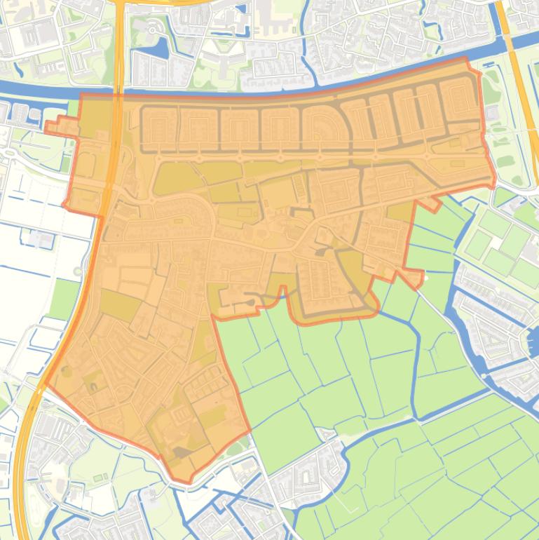 Kaart van de woonplaats Goutum.