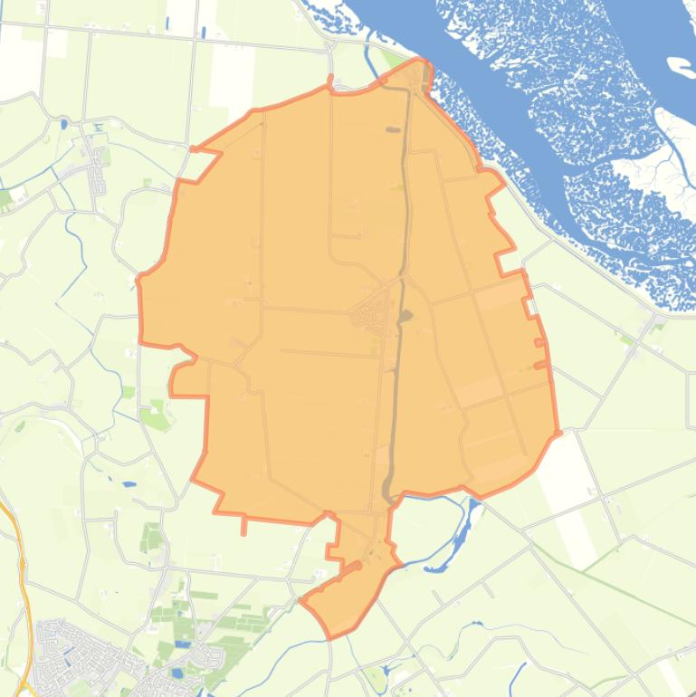 Kaart van de woonplaats Graauw.