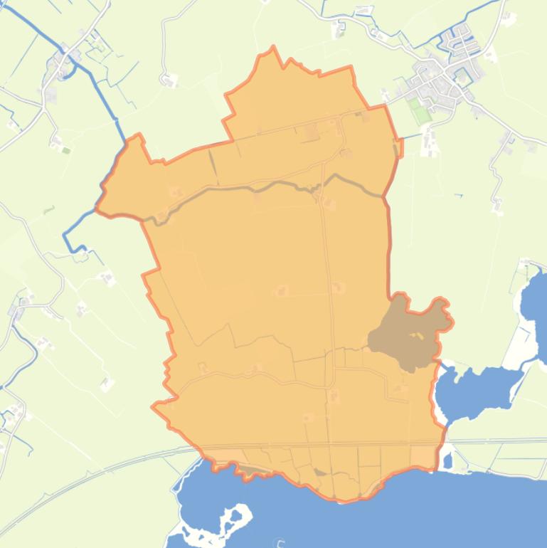 Kaart van de woonplaats Greonterp.