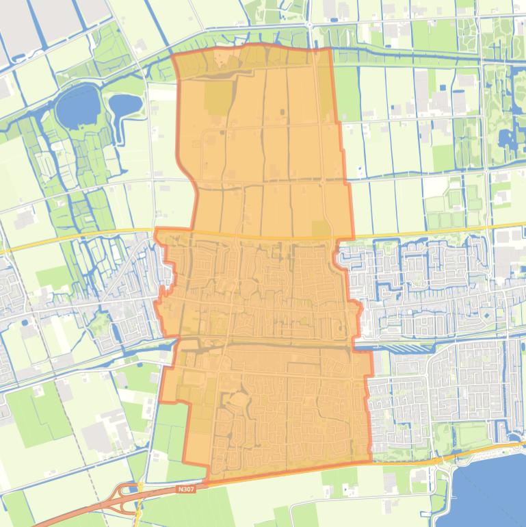 Kaart van de woonplaats Grootebroek.