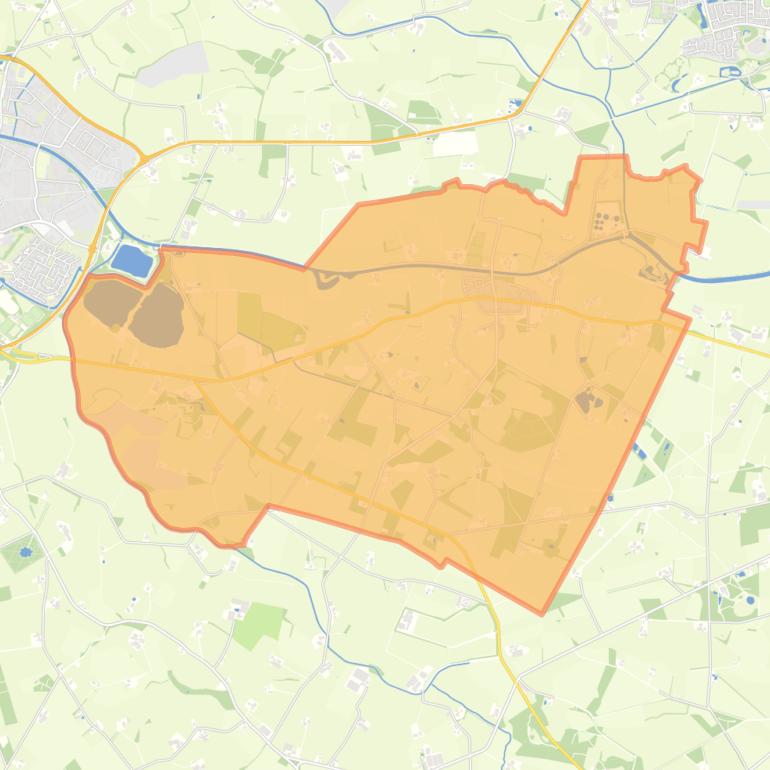 Kaart van de woonplaats Haarlo.