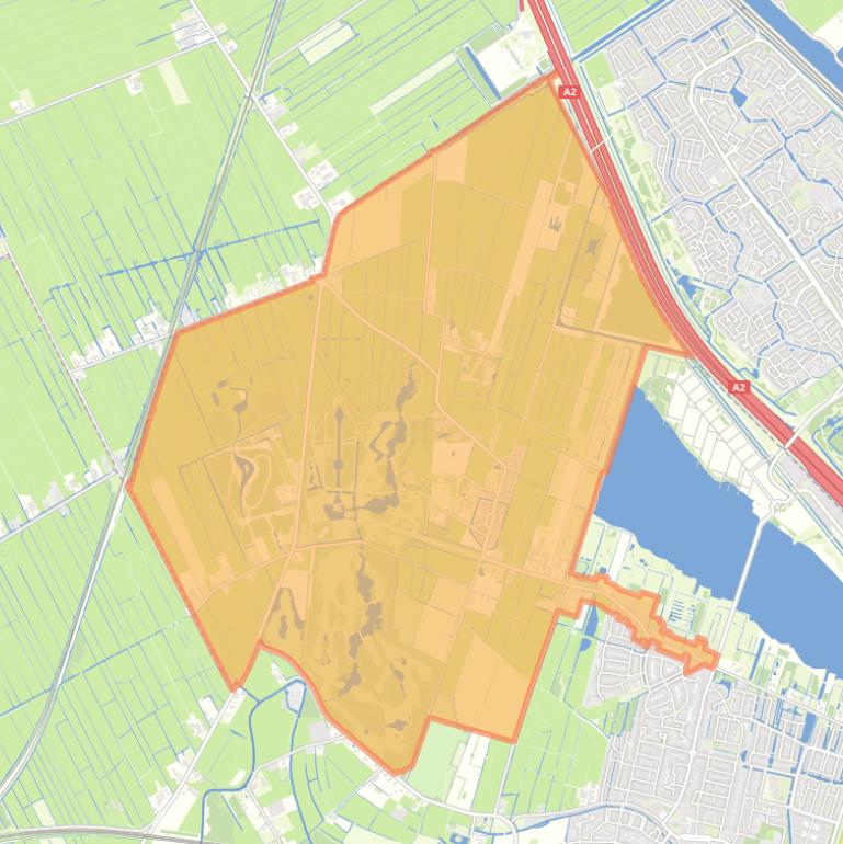 Kaart van de woonplaats Haarzuilens.