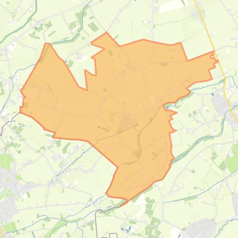 Kaart van de woonplaats Haler.