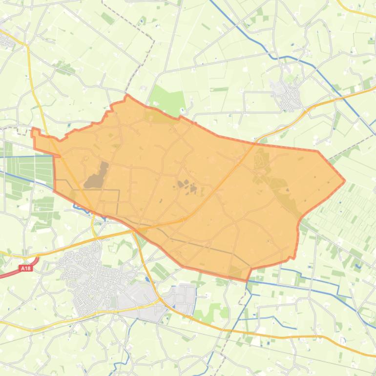 Kaart van de woonplaats Heelweg.