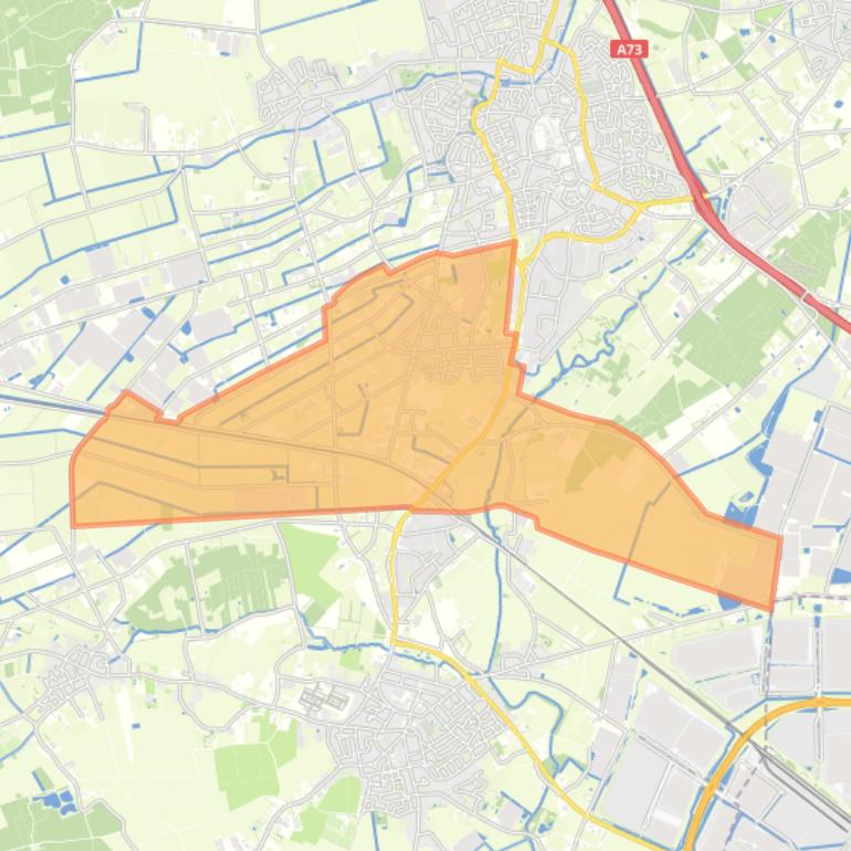 Kaart van de woonplaats Hegelsom.