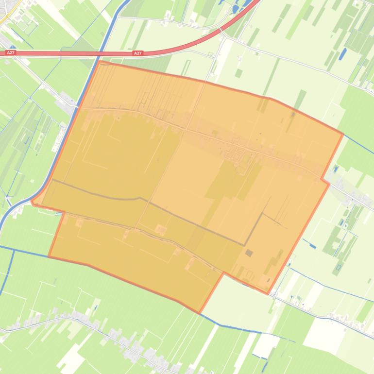 Kaart van de woonplaats Hei- en Boeicop.