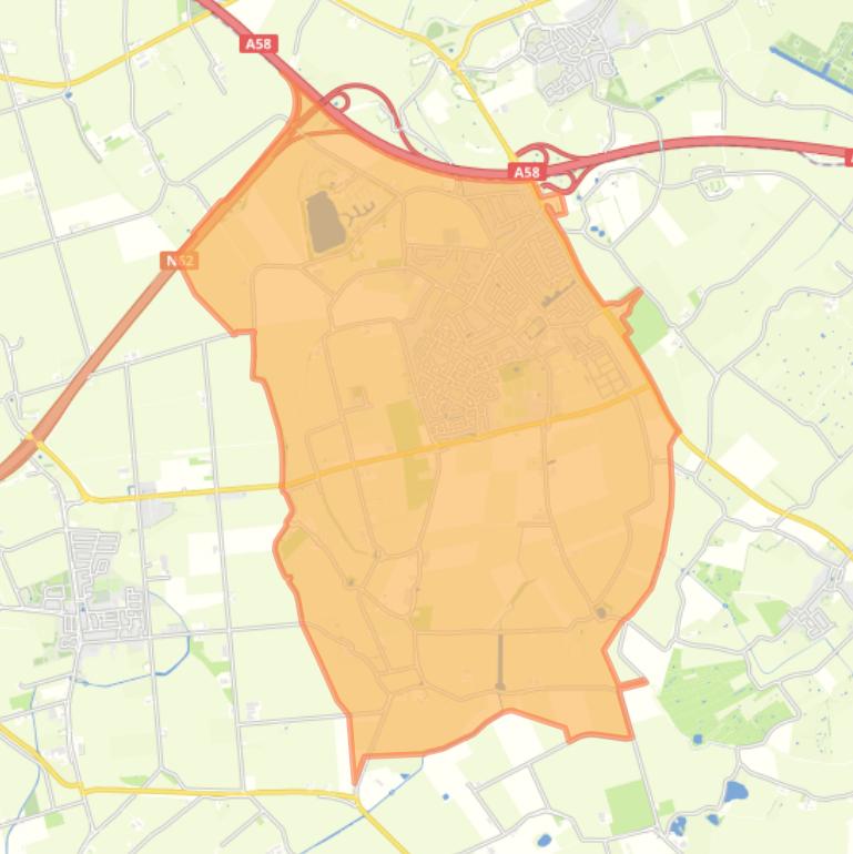 Kaart van de woonplaats Heinkenszand.