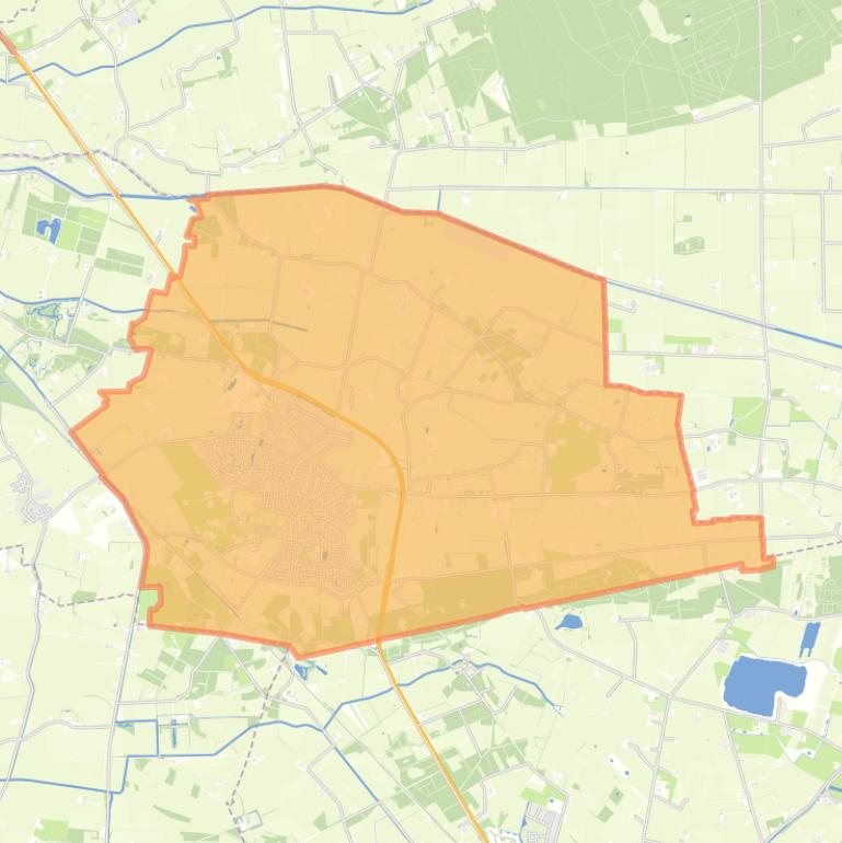 Kaart van de woonplaats Heino.