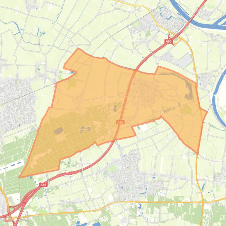 Kaart van de woonplaats Herpen.