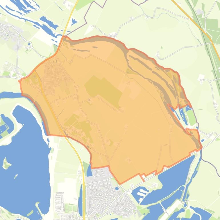 Kaart van de woonplaats Herwen.