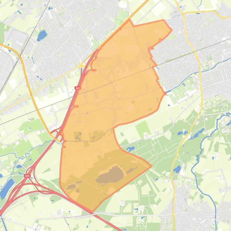 Kaart van de woonplaats Heukelom.