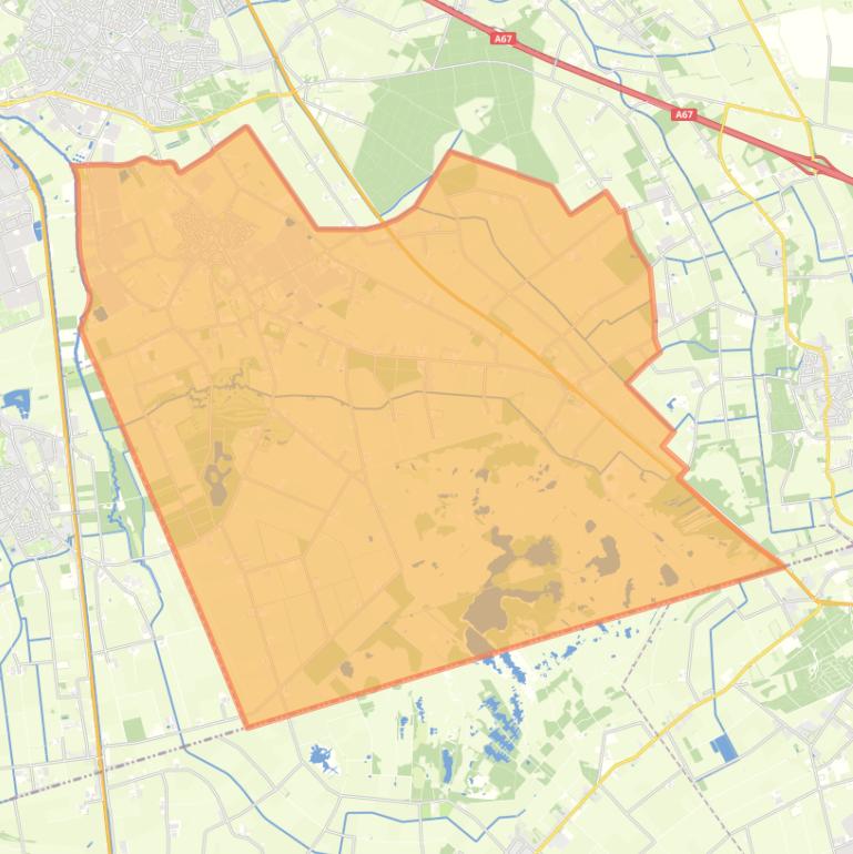 Kaart van de woonplaats Heusden.