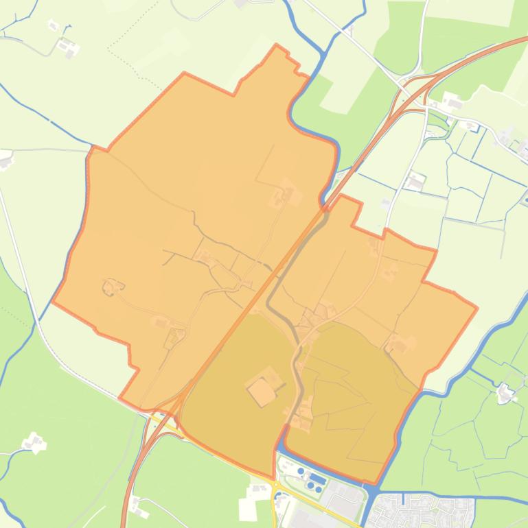 Kaart van de woonplaats Hichtum.