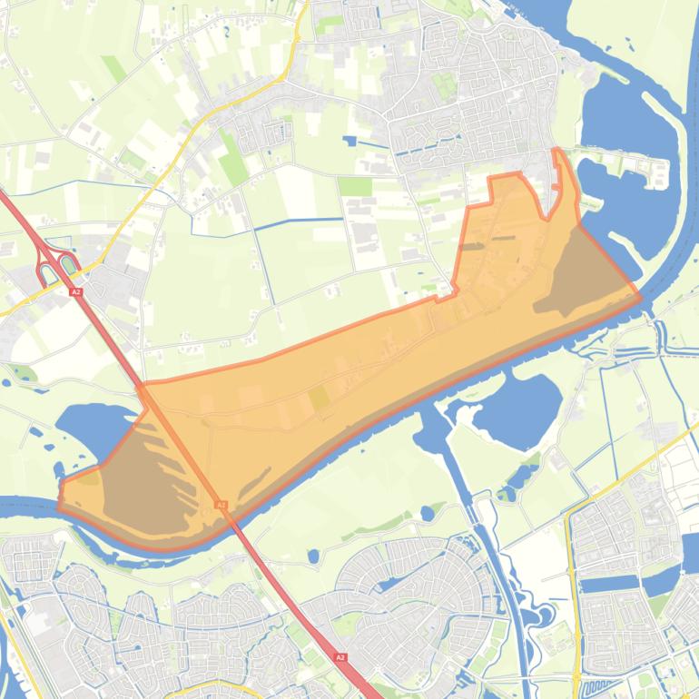 Kaart van de woonplaats Hoenzadriel.