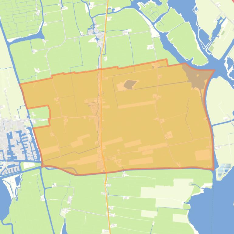 Kaart van de woonplaats Hommerts.