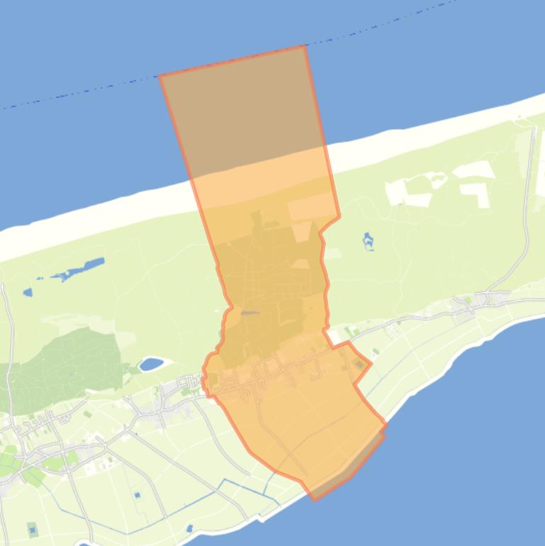 Kaart van de woonplaats Hoorn.