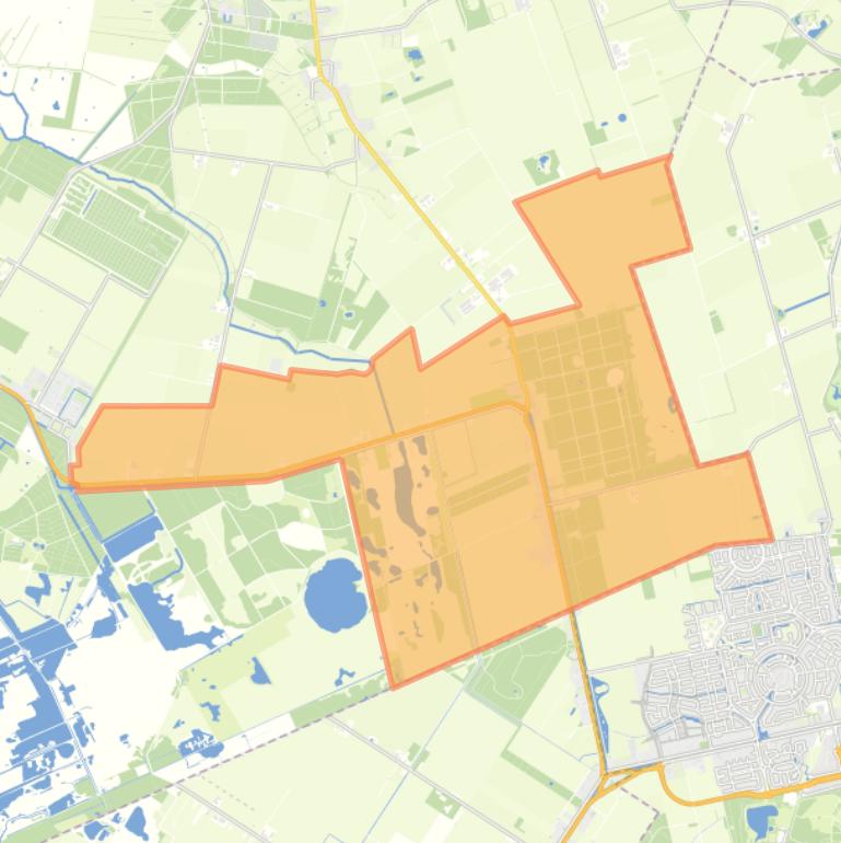 Kaart van de woonplaats Huis ter Heide.