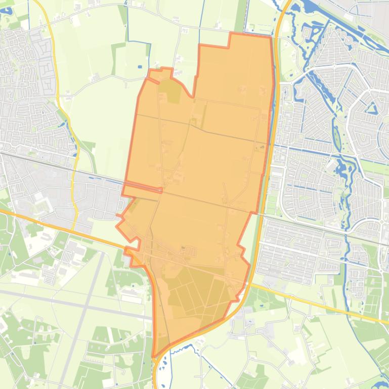 Kaart van de woonplaats Hulten.