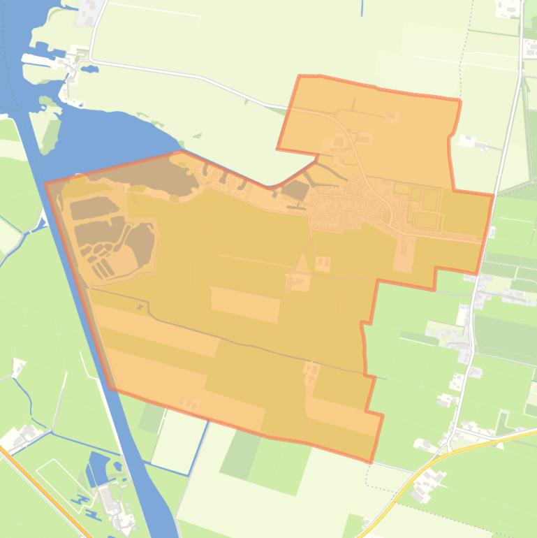 Kaart van de woonplaats Idskenhuizen.