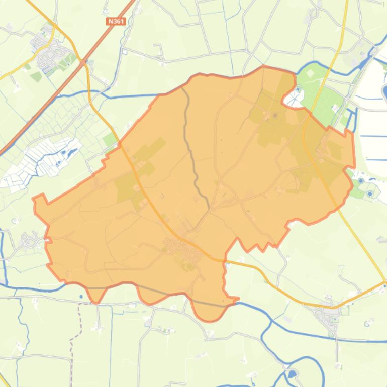 Kaart van de woonplaats Ie.