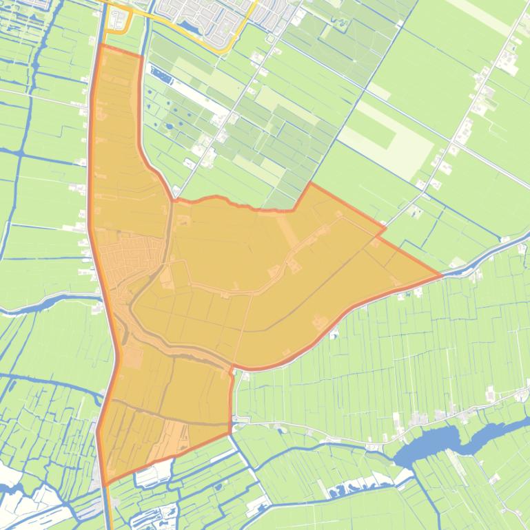 Kaart van de woonplaats Ilpendam.