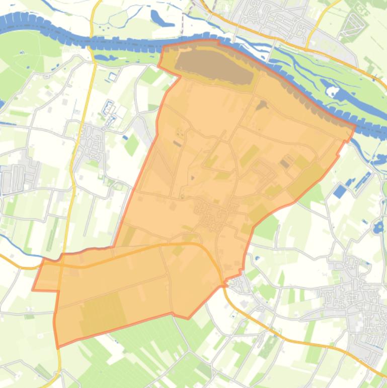 Kaart van de woonplaats Ingen.