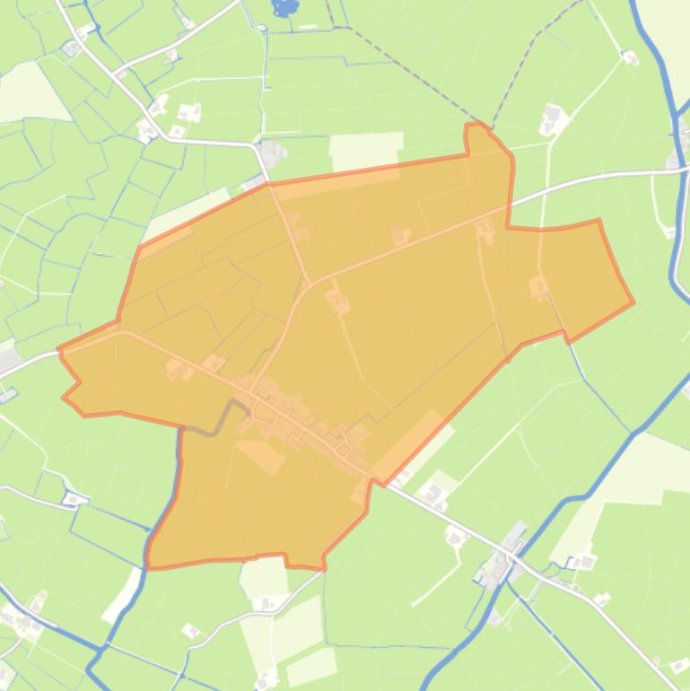 Kaart van de woonplaats Itens.