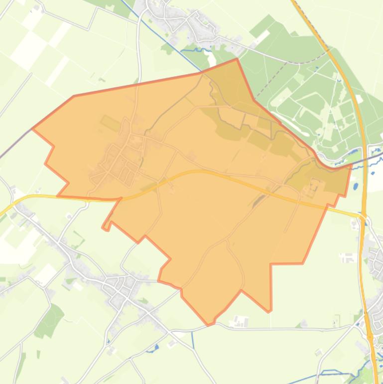 Kaart van de woonplaats Jabeek.