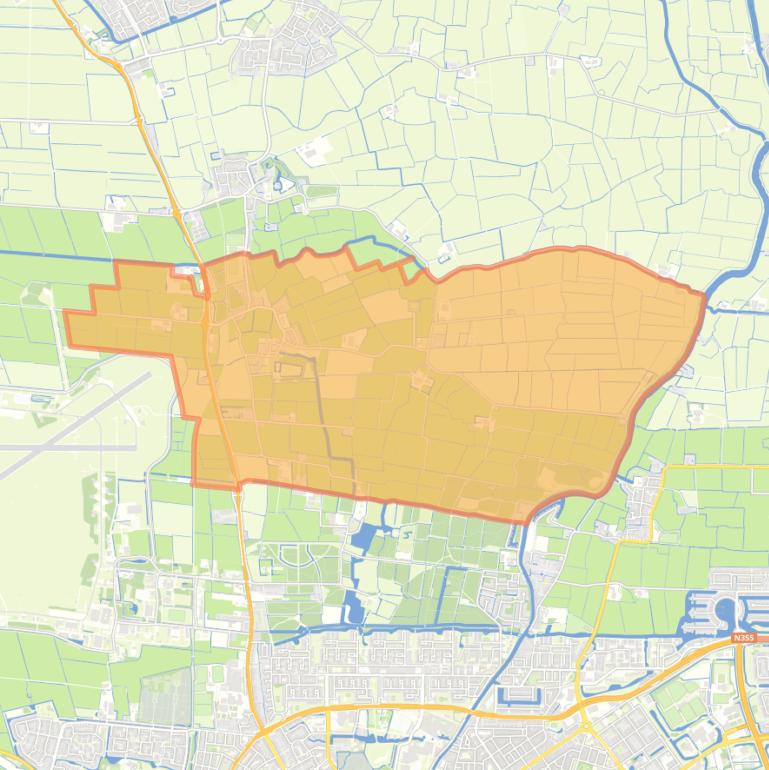 Kaart van de woonplaats Jelsum.