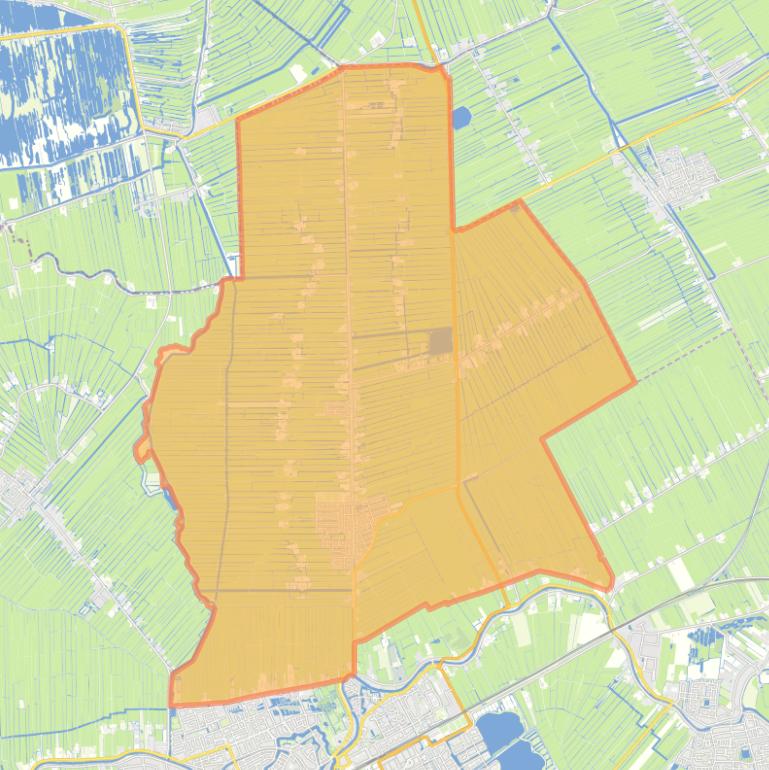 Kaart van de woonplaats Kamerik.