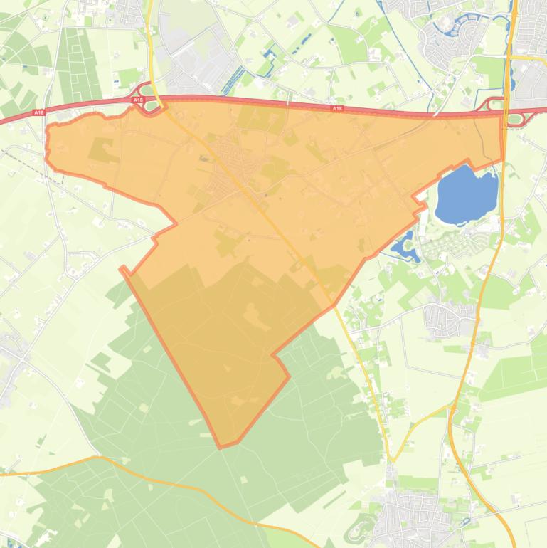 Kaart van de woonplaats Kilder.