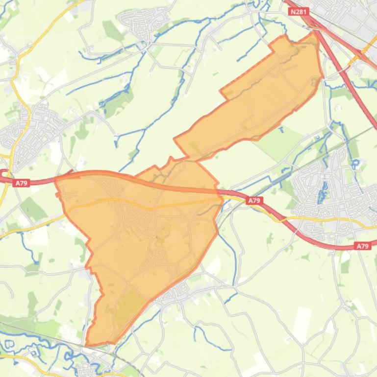 Kaart van de woonplaats Klimmen.