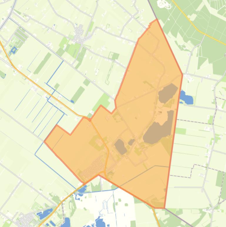 Kaart van de woonplaats Kloosterhaar.