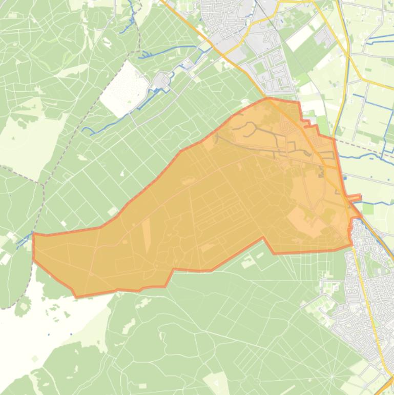 Kaart van de woonplaats Laag-Soeren.