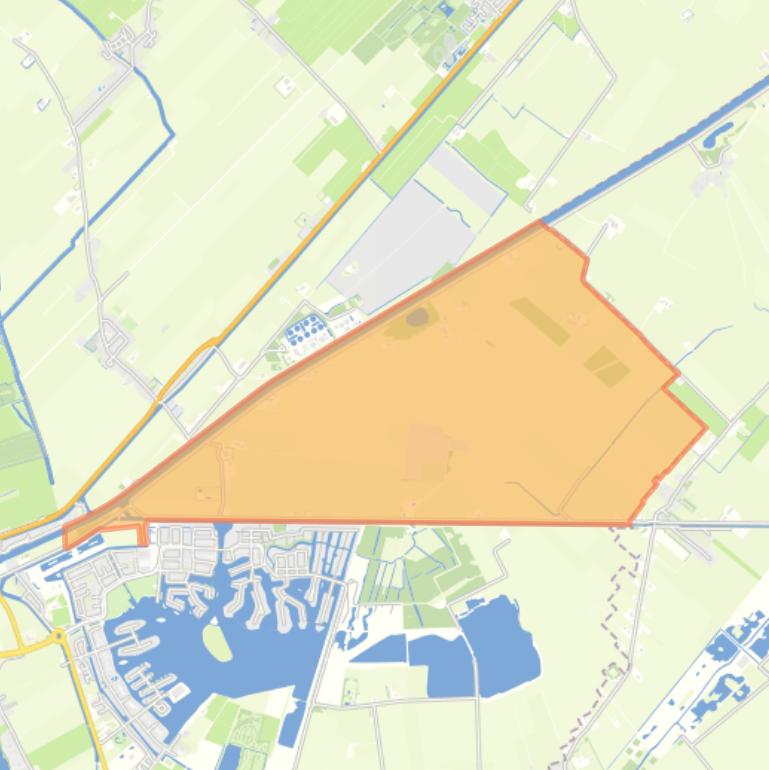 Kaart van de woonplaats Lageland.