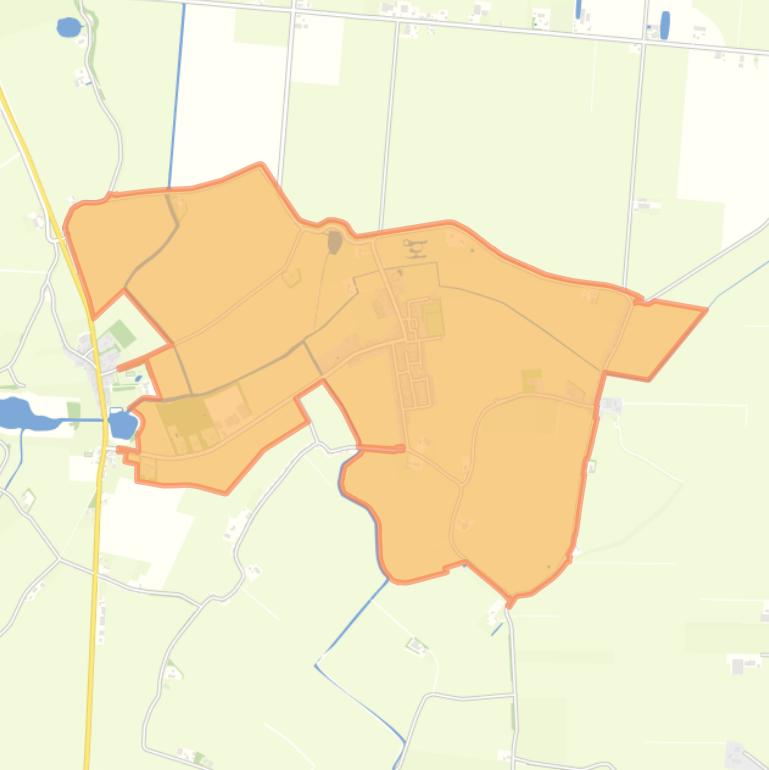 Kaart van de woonplaats Lamswaarde.