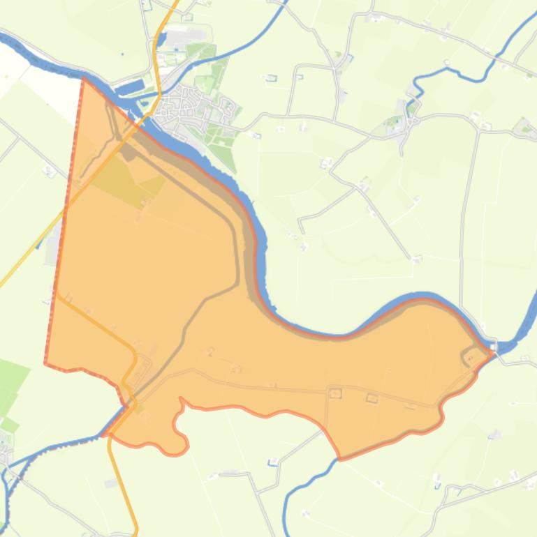 Kaart van de woonplaats Lauwerzijl.