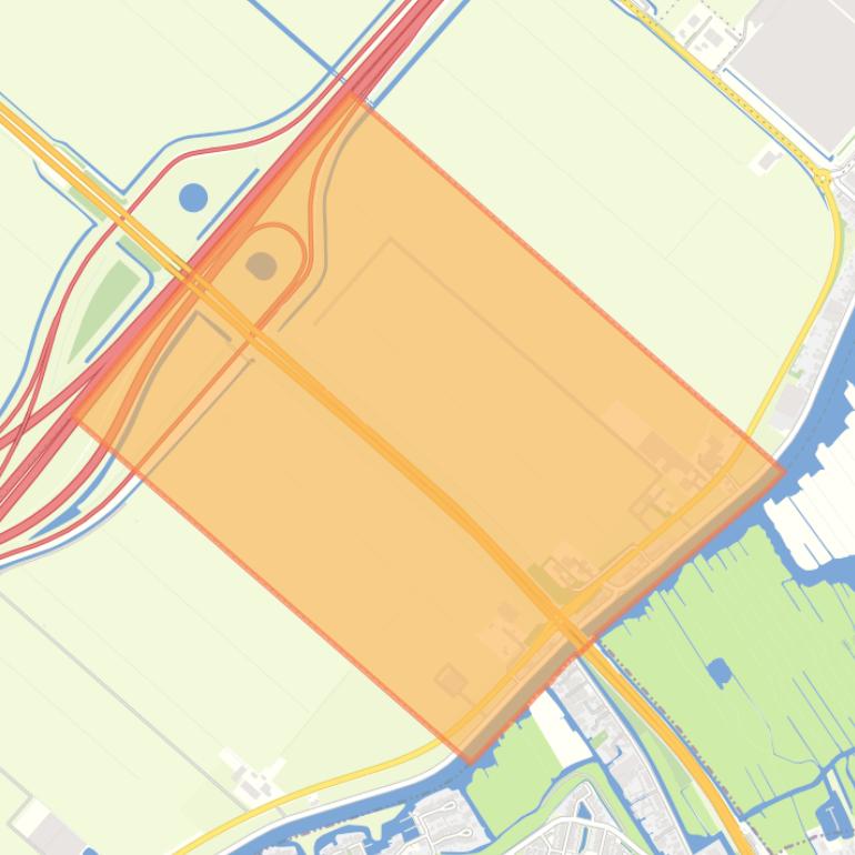 Kaart van de woonplaats Leimuiderbrug.