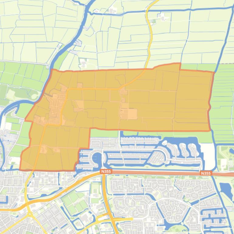 Kaart van de woonplaats Lekkum.