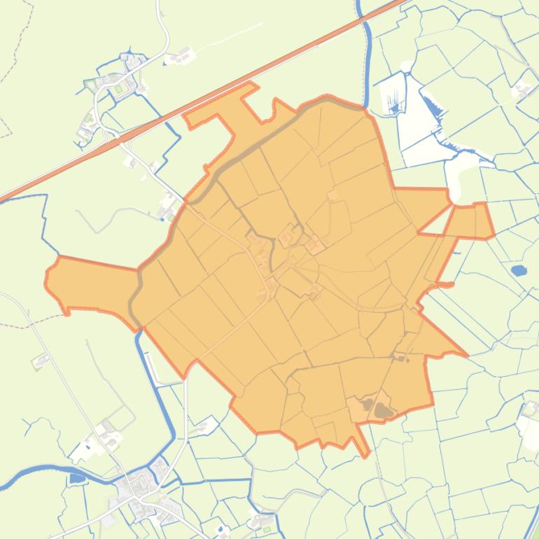 Kaart van de woonplaats Leons.