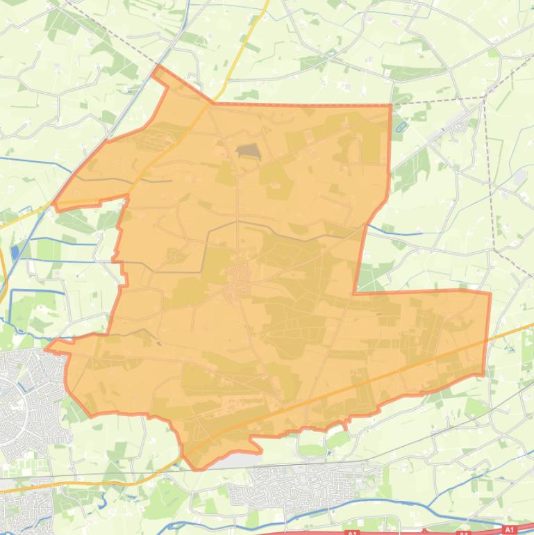 Kaart van de woonplaats Lettele.