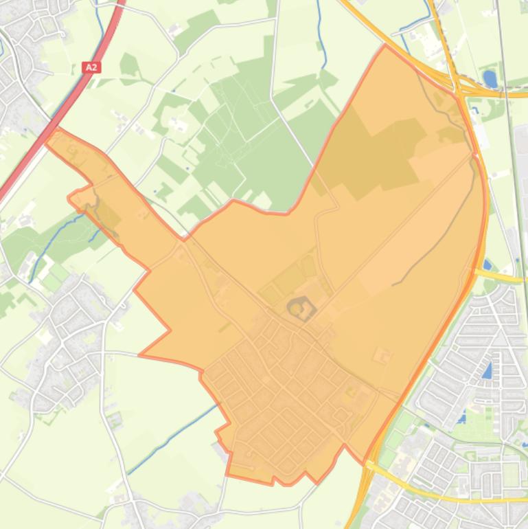 Kaart van de woonplaats Limbricht.