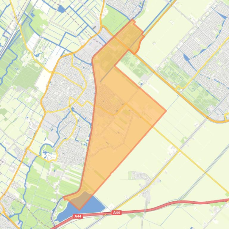 Kaart van de woonplaats Lisserbroek.